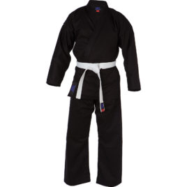 Black Karate Suit Medium Weight  Tao Sports London